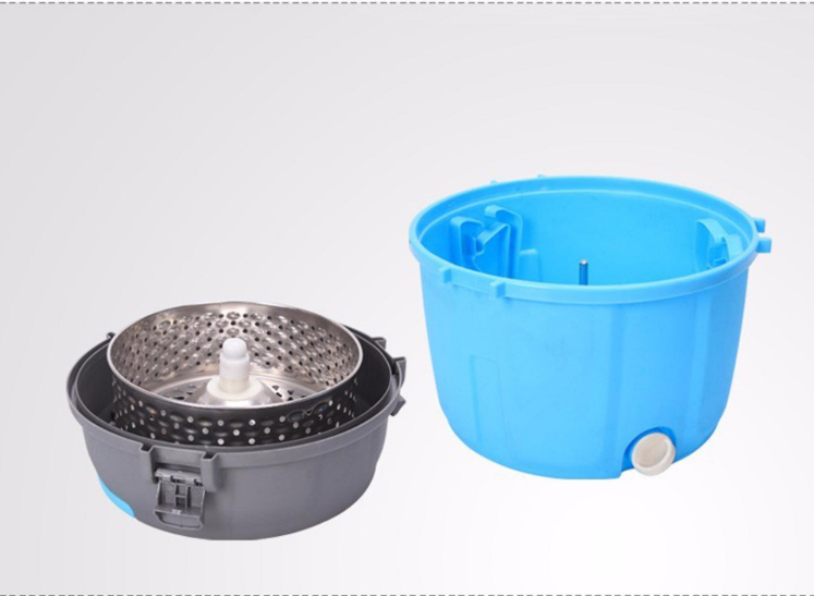 Hand Free Washing Mop 360 Degrees Spin Mop with Replaceable Head and Bucket Microfiber Floor Mop