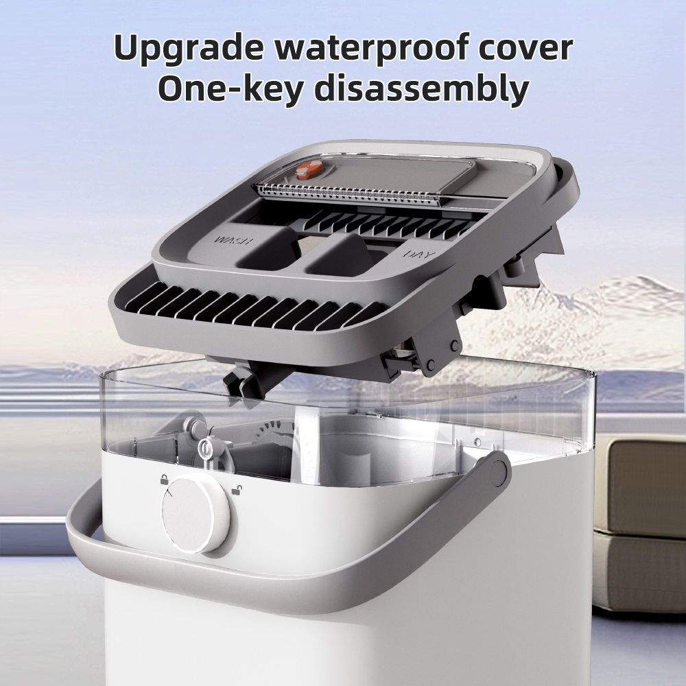 Household Free Hand Squeeze Sewage Separation Mop Washing Dry Wet Tool Scrape Cleaning and dirty water separation Bucket Mop