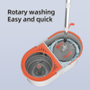 High Quality Stainless Steel Pole Removable Refills Hands Free Washing Mop with Detachable Bucket Easy Cleaning Spin Mop
