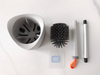 Factory Soft Plastic TPR Silicone Round Scrub Toilet Brush with Holder for Bathroom Cleaning Brush
