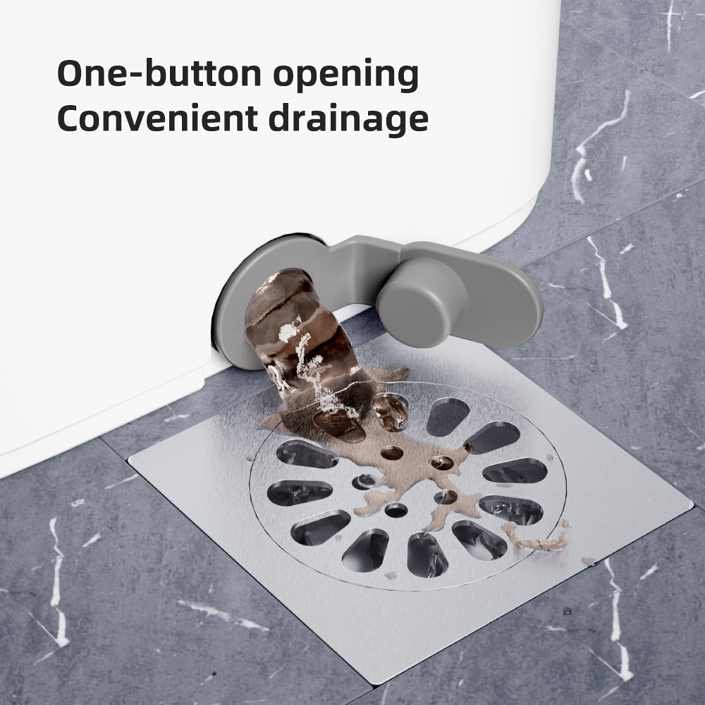 Household Free Hand Squeeze Sewage Separation Mop Washing Dry Wet Tool Scrape Cleaning and dirty water separation Bucket Mop