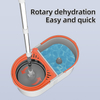 High Quality Stainless Steel Pole Removable Refills Hands Free Washing Mop with Detachable Bucket Easy Cleaning Spin Mop