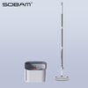  Mop and Clean Dirty Water Sobam Lazy Spin Mop and Bucket Cleaning System Microfiber Spin Mop