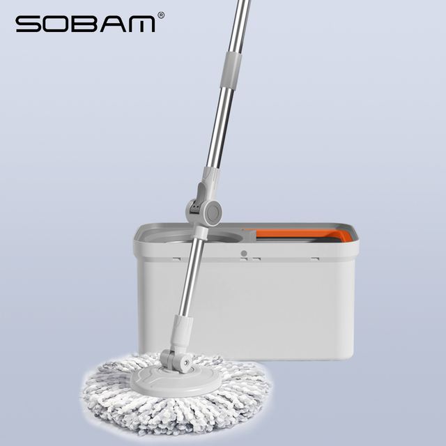 Cleaning Mop Hand Press 360 Rotating Spin Microfiber Mop Floor Cleaning with Bucket Mop