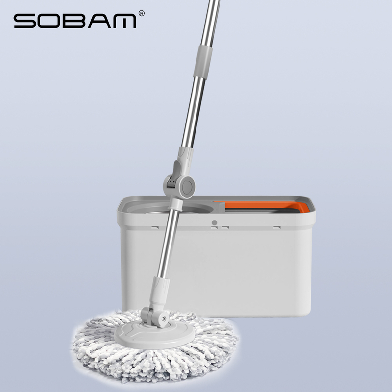 Cleaning Mop Hand Press 360 Rotating Spin Microfiber Mop Floor Cleaning with Bucket Mop