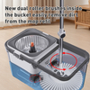 Hand Free Washing Mop 360 Degrees Spin Mop with Replaceable Head and Bucket Microfiber Floor Mop