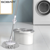 Cleaning Wholesale Customized Wet & Dry Mop Set Separated Plastic Bucket Quality Steel Pole Comfortable Handle Popular Home Cleaning Tool
