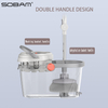 Cleaning Wholesale Customized Wet & Dry Mop Set Separated Plastic Bucket Quality Steel Pole Comfortable Handle Popular Home Cleaning Tool