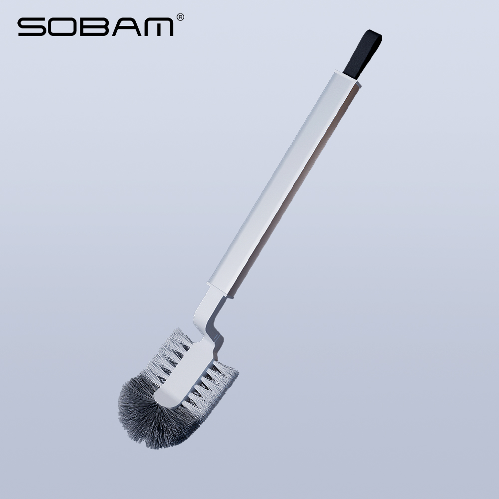 Latest Hot Bathroom Household Plastic Soft TPR Wall Cleaning Silicone Toilet Brush MT06