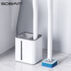 Toilet Brush Wand, Disposable Toilet Cleaning Wand Toilet Scrubber Kit Scratch-Free Toilet Bowl Mop