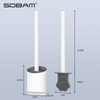 Sobam TPR Silicone Toilet Brush Set Soft Rubber Long Handle Toilet Cleaning Brush MT04
