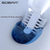 Latest Hot Bathroom Household Plastic Soft TPR Wall Cleaning Silicone Toilet Brush MT06
