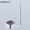  Mop and Clean Dirty Water Sobam Lazy Spin Mop and Bucket Cleaning System Microfiber Spin Mop