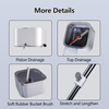 M19 Mop and Clean Dirty Water Sobam Lazy Spin Mop and Bucket Cleaning System Microfiber Spin Mop