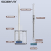 Toilet Brush Wand, Disposable Toilet Cleaning Wand Toilet Scrubber Kit Scratch-Free Toilet Bowl Mop