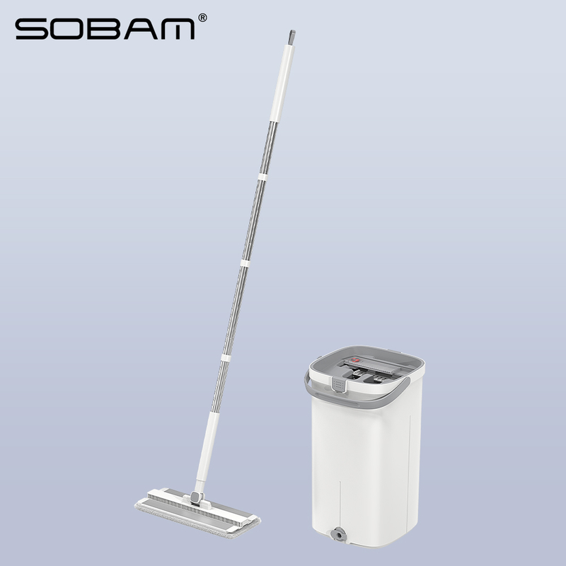 Household Free Hand Squeeze Sewage Separation Mop Washing Dry Wet Tool Scrape Cleaning Bucket Cleaning Mop