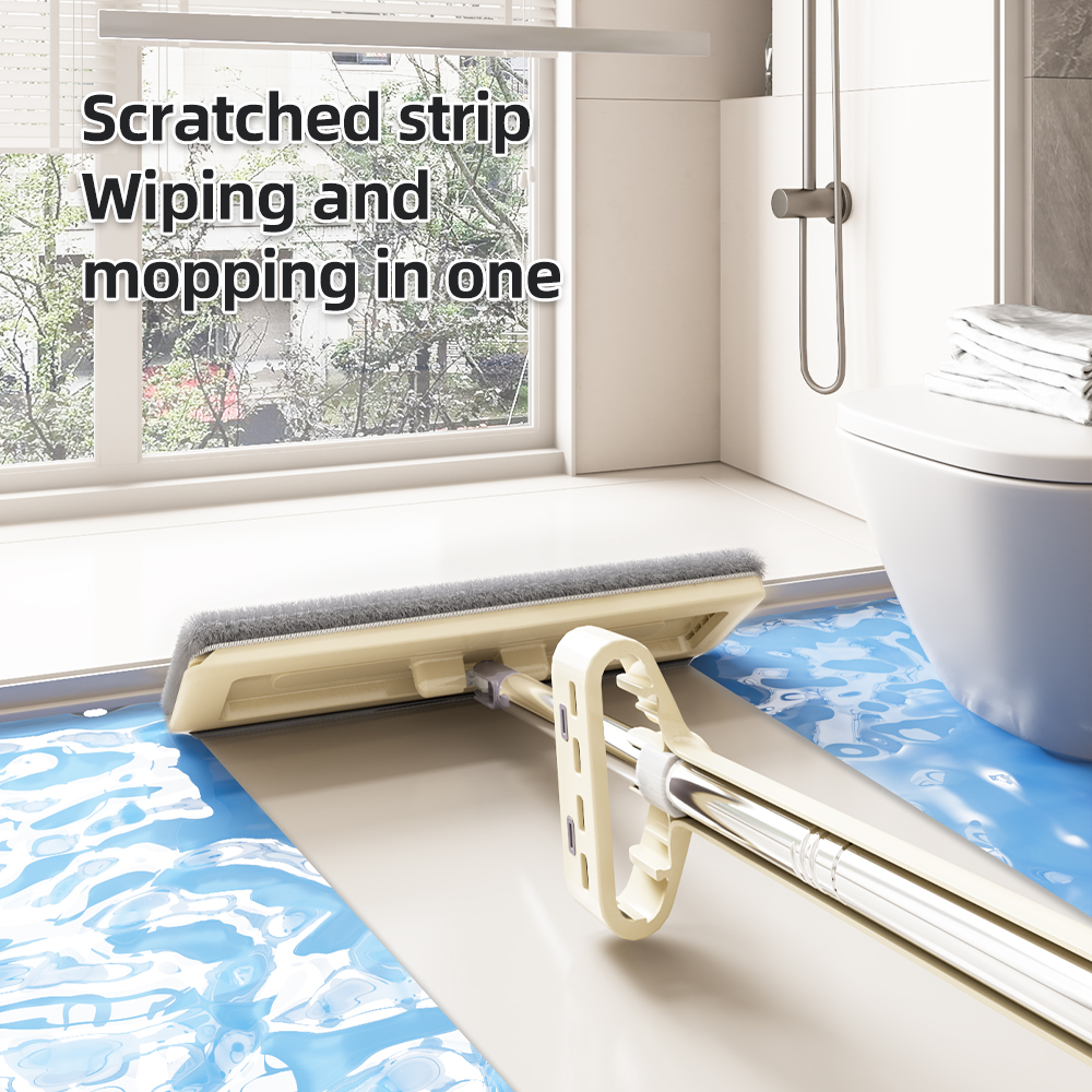 Sobam Popular Quick-Dry Magic Mop for Home Floor Cleaning Easy-to-use Flat Mop with Rectangle Wiper Folding Handle Water Squeezing Mop Head