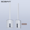Sobam TPR Silicone Toilet Brush Set Soft Rubber Long Handle Toilet Cleaning Brush MT04