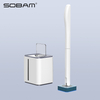 Toilet Brush Wand, Disposable Toilet Cleaning Wand Toilet Scrubber Kit Scratch-Free Toilet Bowl Mop