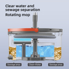Sobam 360 Hand Free Microfiber Spin Mop Dirty Clean Water Separated Spin Mop And Bucket Set