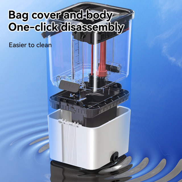 New Hand Free Washing Easy Use Self-Washed Magic Flat Mop, Squeeze Mop with Bucket Mop