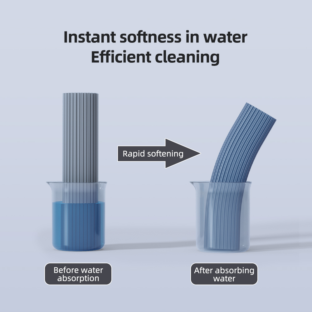 Self-Wringing Floor Cleaning Sponge Mop with PVA Head Durable Steel Pole and Magic Handle Hand-Free with Bucket Set