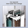 Household Free Hand Squeeze Sewage Separation Mop Washing Dry Wet Tool Scrape Cleaning and dirty water separation Bucket Mop