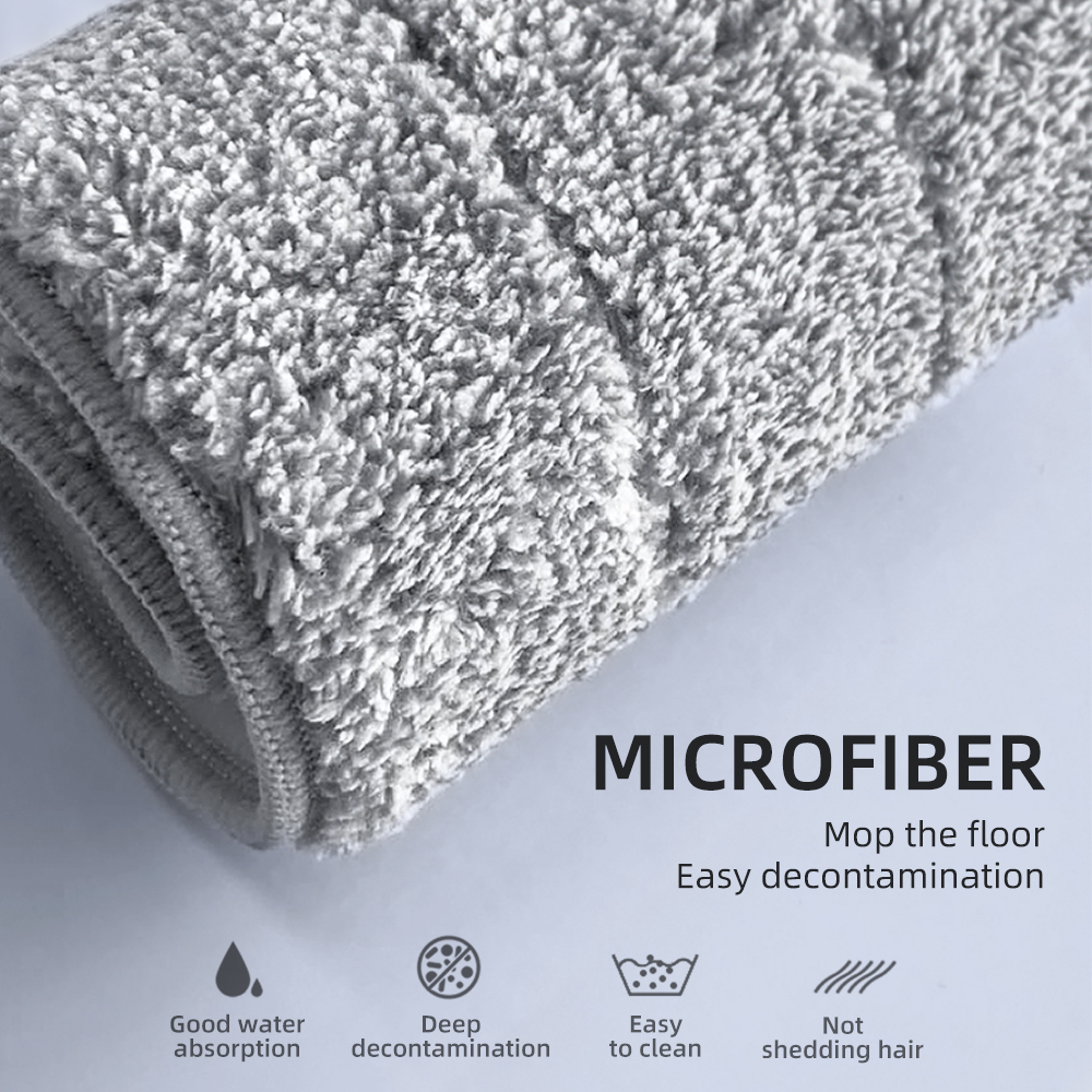 Factory Outlet Microfibre Flat Mop and Bucket Set Easy Home Free Hand Washing Scratch 